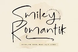 Smiley Romantik Modern Handwritten font