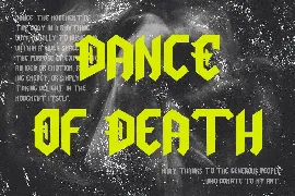 Rythm Of Death - Blackletter Display Font