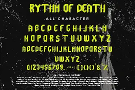 Rythm Of Death - Blackletter Display Font