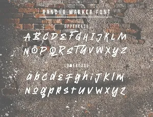 Randhu â€“ Handwritten Marker Font