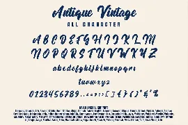 Antique Vintage - Script Font