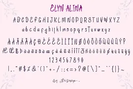 Elyn Alina - Handmade Font