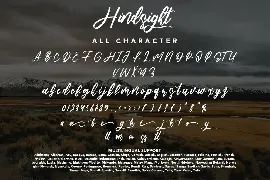 Hindsight - Modern Script Font