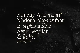 Sunday Afternoon font