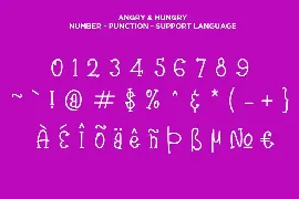 Angry & Hungry font