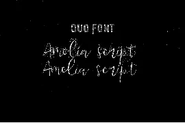 Amelia Duo script font