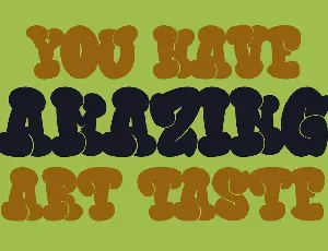 Bigzo Hams Graffiti Bubble Font