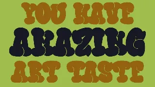 Bigzo Hams Graffiti Bubble Font