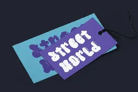 BubbleBloods - Graffiti Display Font