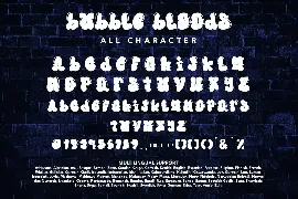 BubbleBloods - Graffiti Display Font