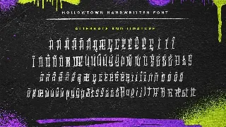 Hollowtown â€“ Handwritten Graffiti font