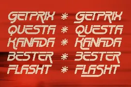 Rush Turbo Modern Display Font