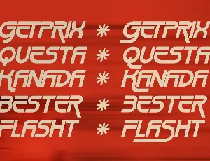 Rush Turbo Modern Display Font