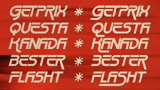 Rush Turbo Modern Display Font