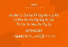 Jojoba - Handwritten Display Font