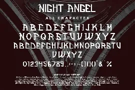 NightAngel - Blackletter Display Font