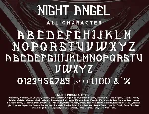 NightAngel - Blackletter Display Font