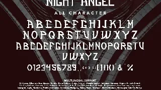 NightAngel - Blackletter Display Font