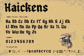 Haickens - Retro decorative font