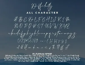 Diffidently - Beauty Calligraphy Font