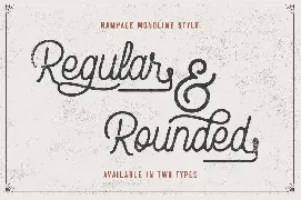 Rampage Monoline Advertisement Font