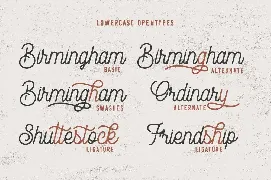 Rampage Monoline Advertisement Font