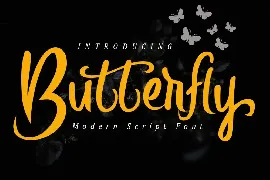 Butterfly Modern Script font