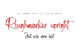 Roughmarker font