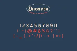 Dhonver font