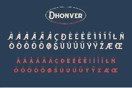 Dhonver font