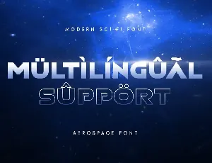 Aerospace - Modern Sci-fi Font