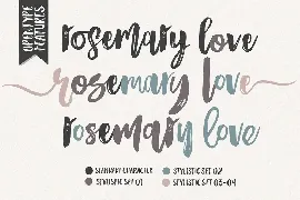 Rosemary Love Script font