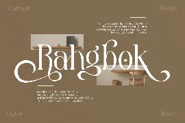 Rahgbok Stylist Serif Font