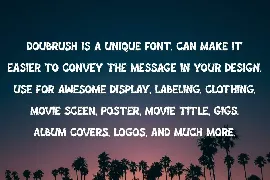 DOUBRUSH - Brush Font