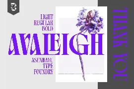 Avaleigh font