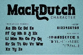 MackDutch - Rough decorative font