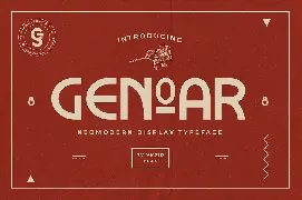 Genoar Typeface font