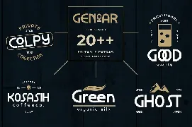 Genoar Typeface font