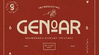 Genoar Typeface font