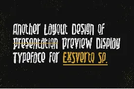 Exsverto Sp font