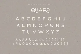 Quaro | Modern Display Sans font