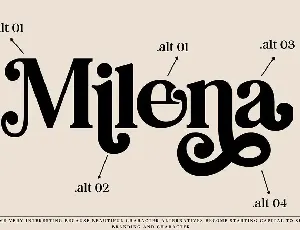 MILENA - Modern Serif Font