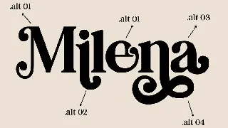 MILENA - Modern Serif Font