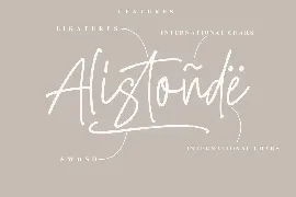 Alistonde Monoline Font