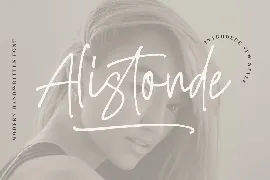 Alistonde Monoline Font