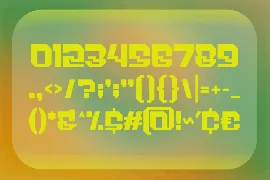 Barue - Modern Display y2k font