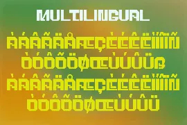 Barue - Modern Display y2k font