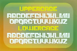 Barue - Modern Display y2k font