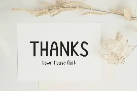 Town House - Monoline Handwritten Font