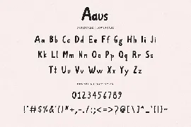 Aaus Handmade Brush Font